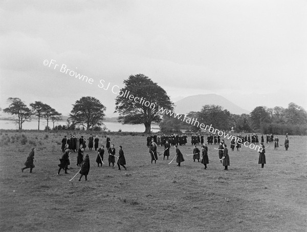 GORTNOR ABBEY (CONVENTS) GIRLS PLAYING HOCKEY